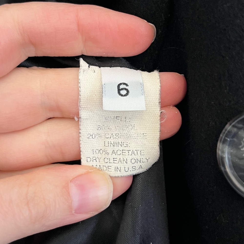 Regency Cashmere Black Trench Coat - Picture 9 of 9